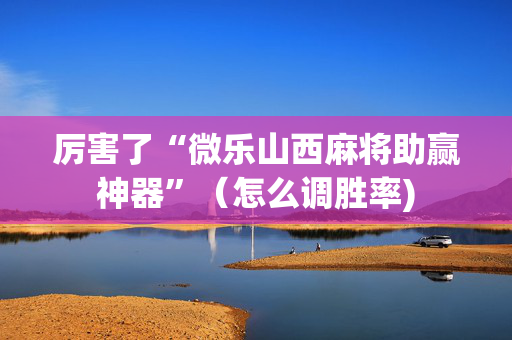 厉害了“微乐山西麻将助赢神器”（怎么调胜率)