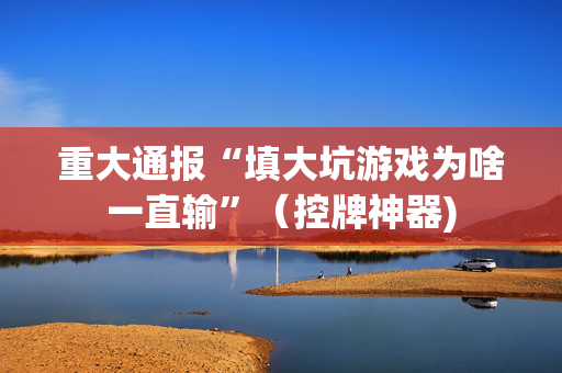重大通报“填大坑游戏为啥一直输”（控牌神器)