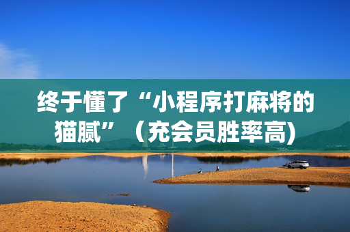 终于懂了“小程序打麻将的猫腻”（充会员胜率高)