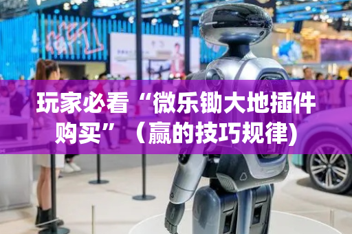 玩家必看“微乐锄大地插件购买”（赢的技巧规律)