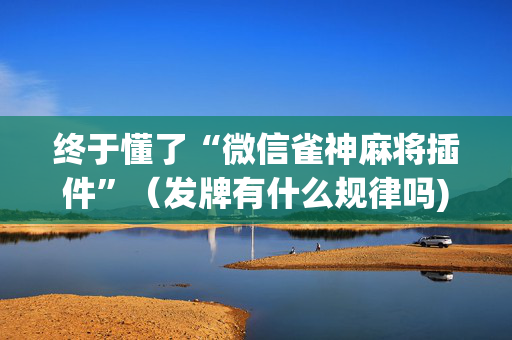 终于懂了“微信雀神麻将插件”（发牌有什么规律吗)