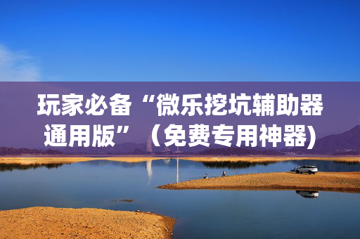 玩家必备“微乐挖坑辅助器通用版”（免费专用神器)