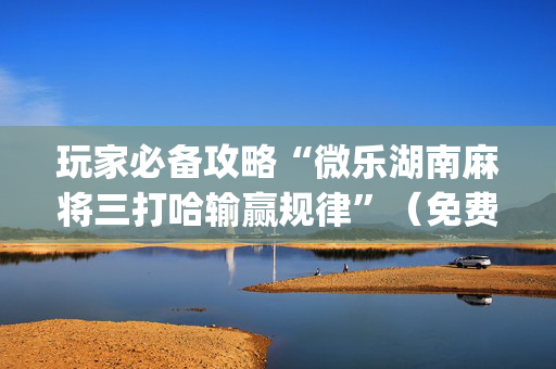 玩家必备攻略“微乐湖南麻将三打哈输赢规律”（免费专用神器)