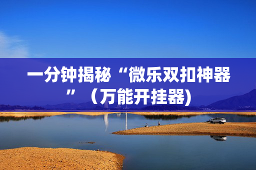 一分钟揭秘“微乐双扣神器”（万能开挂器)