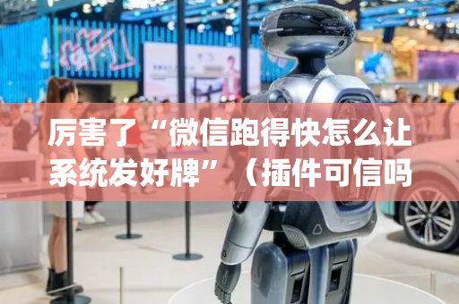 厉害了“微信跑得快怎么让系统发好牌”（插件可信吗)