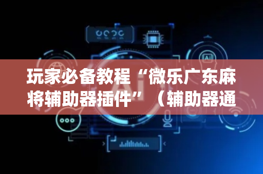玩家必备教程“微乐广东麻将辅助器插件”（辅助器通用版)