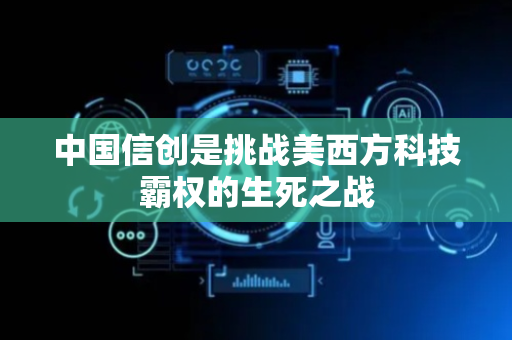 中国信创是挑战美西方科技霸权的生死之战